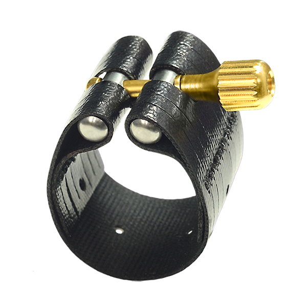 Rovner "Dark"sopraansaxofoon ligature nr. 1RVS