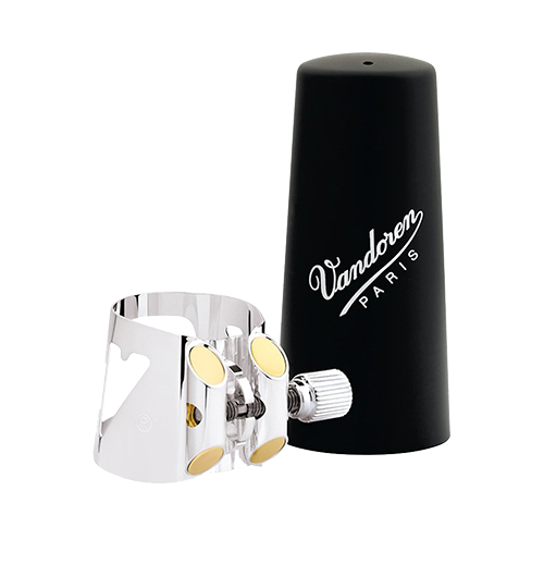 Vandoren Optimum LC02P Ligature  + Plastic  Cap voor Eb Klarinet