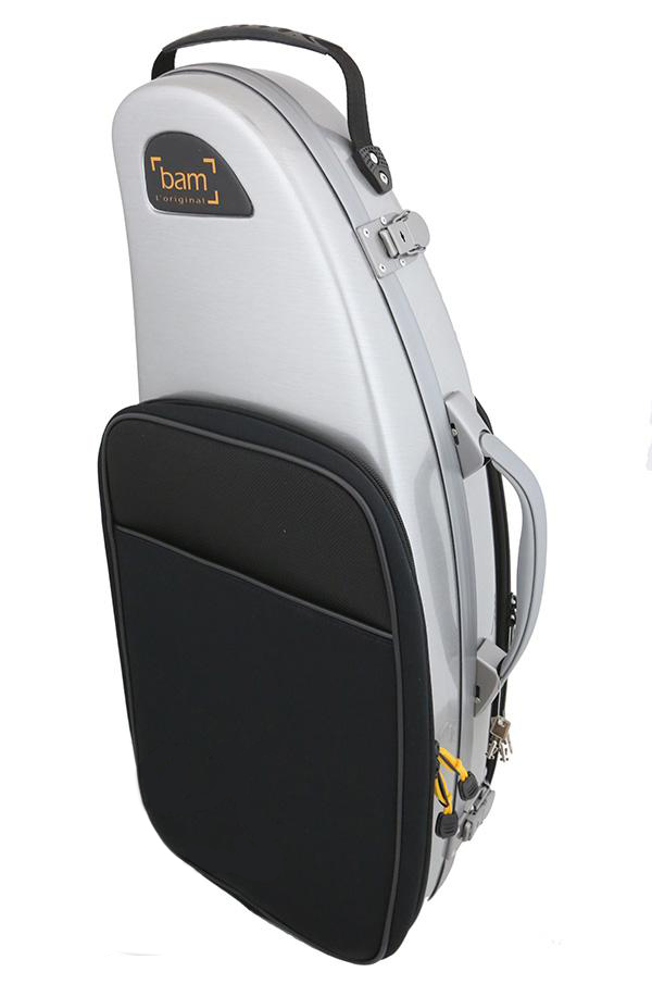 BAM La Defense Hightech DEF 4101XLP koffer voor Altsax met pocket Brushed Aluminium
