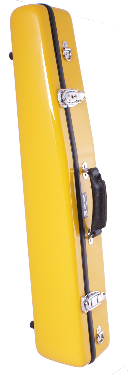 J.W. Eastman slimline koffer geel voor sopraansax