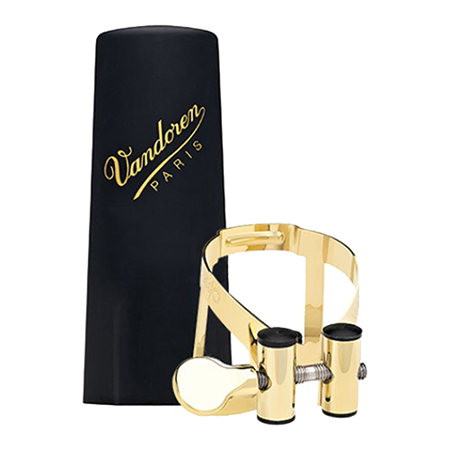 Vandoren 'M/O' LC56GP Ligature Verguld+Plst Cap voor Sopraan