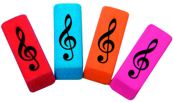 leuke gum met muzieksleutel