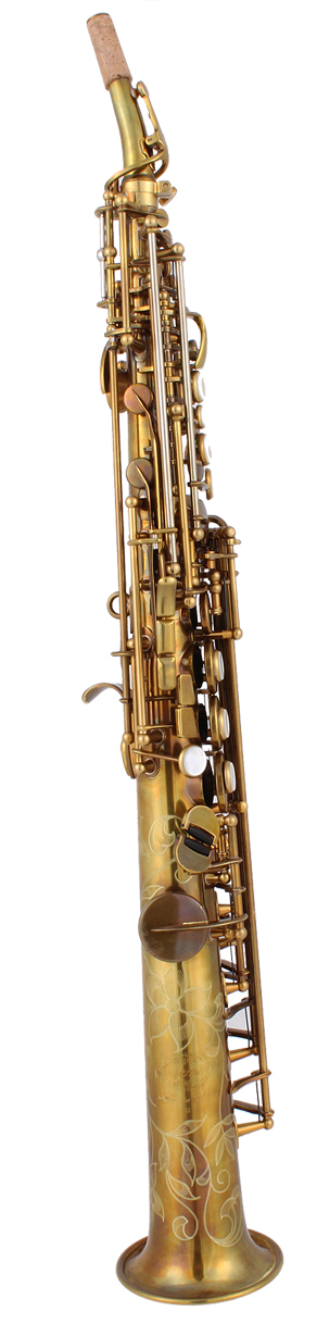Huur: System'54 Sopraansax, recht model met 2 nekken Pure Brass HQ