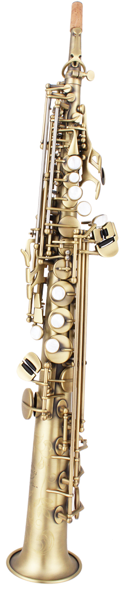 Huur: System'54 Sopraansax HQ, recht model met 2 nekken Vintage Style
