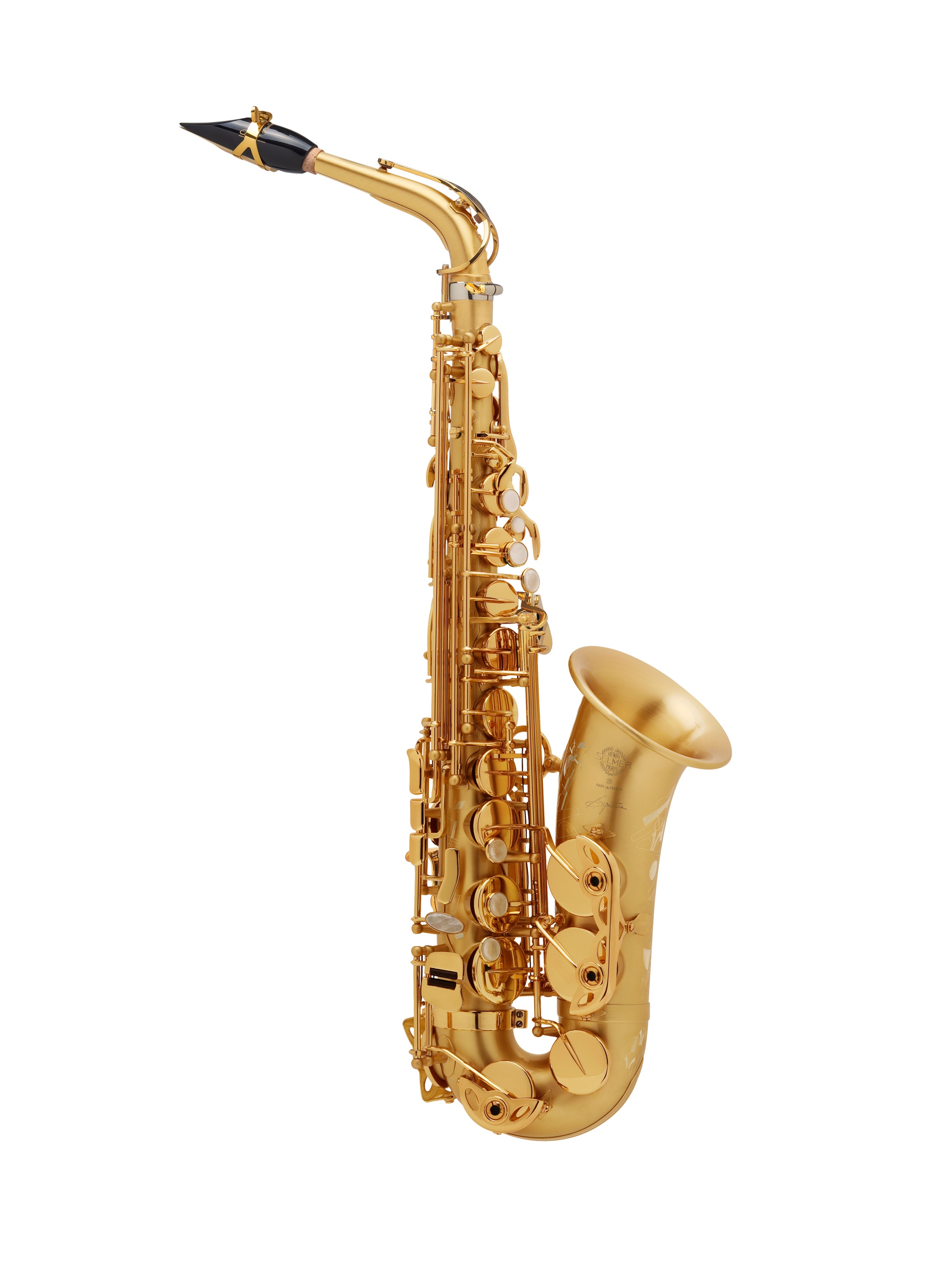 Selmer Signature Altsaxofoon Mat met applicatuur in goudlak  (SE-ASIM)