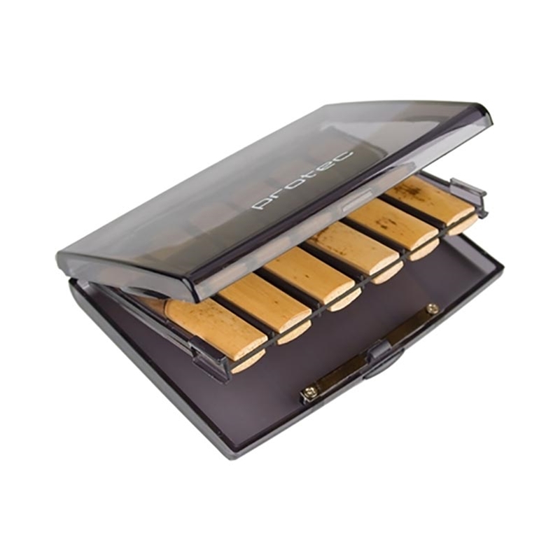 SALE: Protec reedcase for 12 clarinet sax reeds  Smoke
