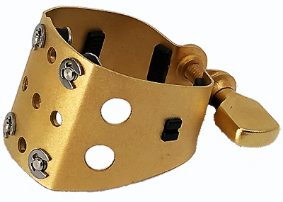 Saxxas TS HR SG Satin Gold Rietbinder voor Ebonieten Tenor Mondstuk