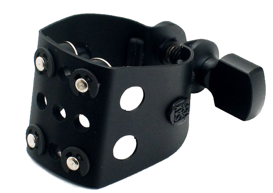 Saxxas SS HR Black Chromium Rietbinder voor Ebonieten Sopraan  Mondstuk